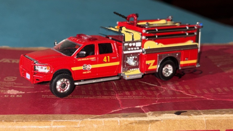 Kitbash Ram 5500 LAcFD Los Angeles County Fire Department Brush Patrol Truck 41