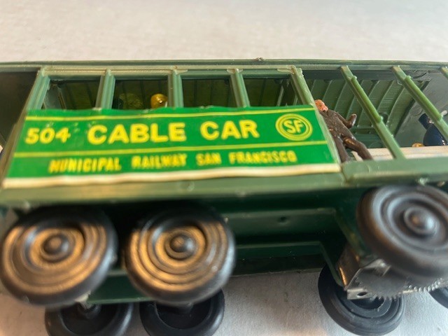 CABLE CAR 504 – MUNICIPAL RAILWAY SAN FRANCISCO – Green – Please see photos!