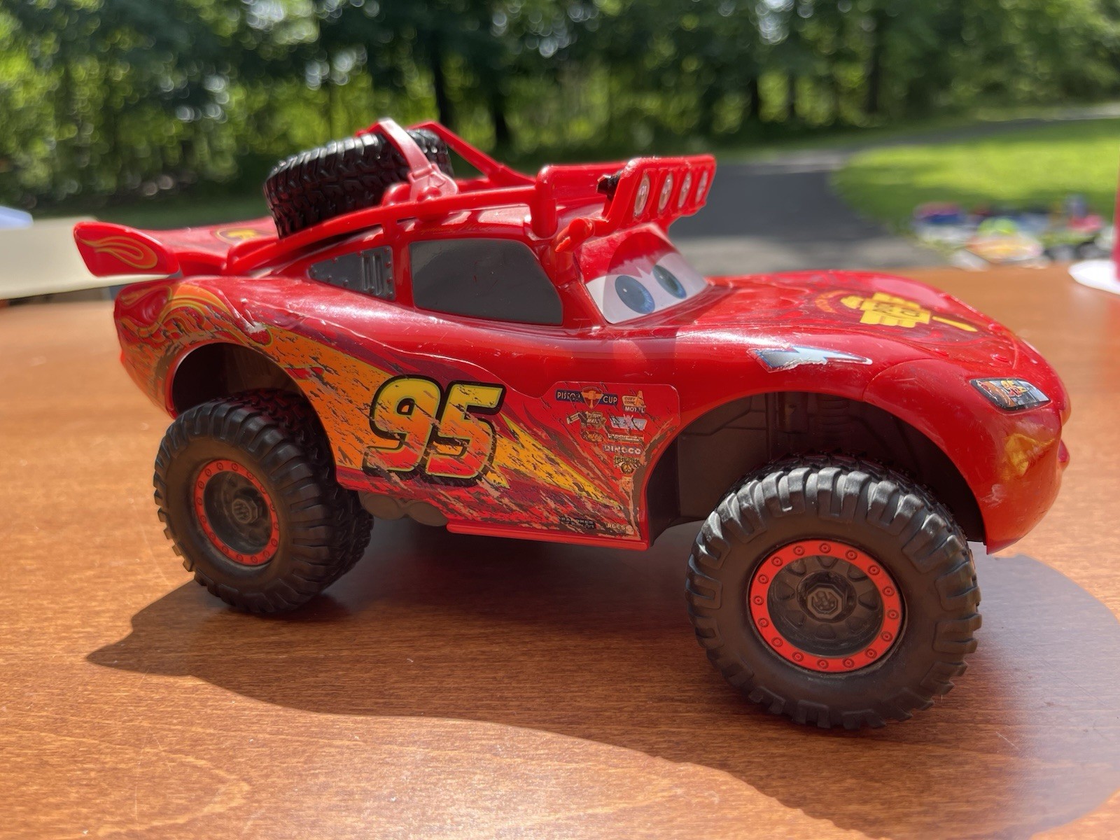 Disney Pixar Cars Large Off-Road Lightning McQueen Toy Vehicle Mattel Sound Work