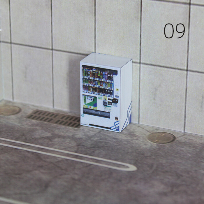 Diorama 1/64 Scale Car Garage Vending Machine Model Repair Scene Accessories Toy