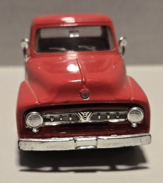 (2) – Ford Diecast Red – 1/32 Scale – Maisto 1953 Pickup – Ertl 1964 1/2 Mustang