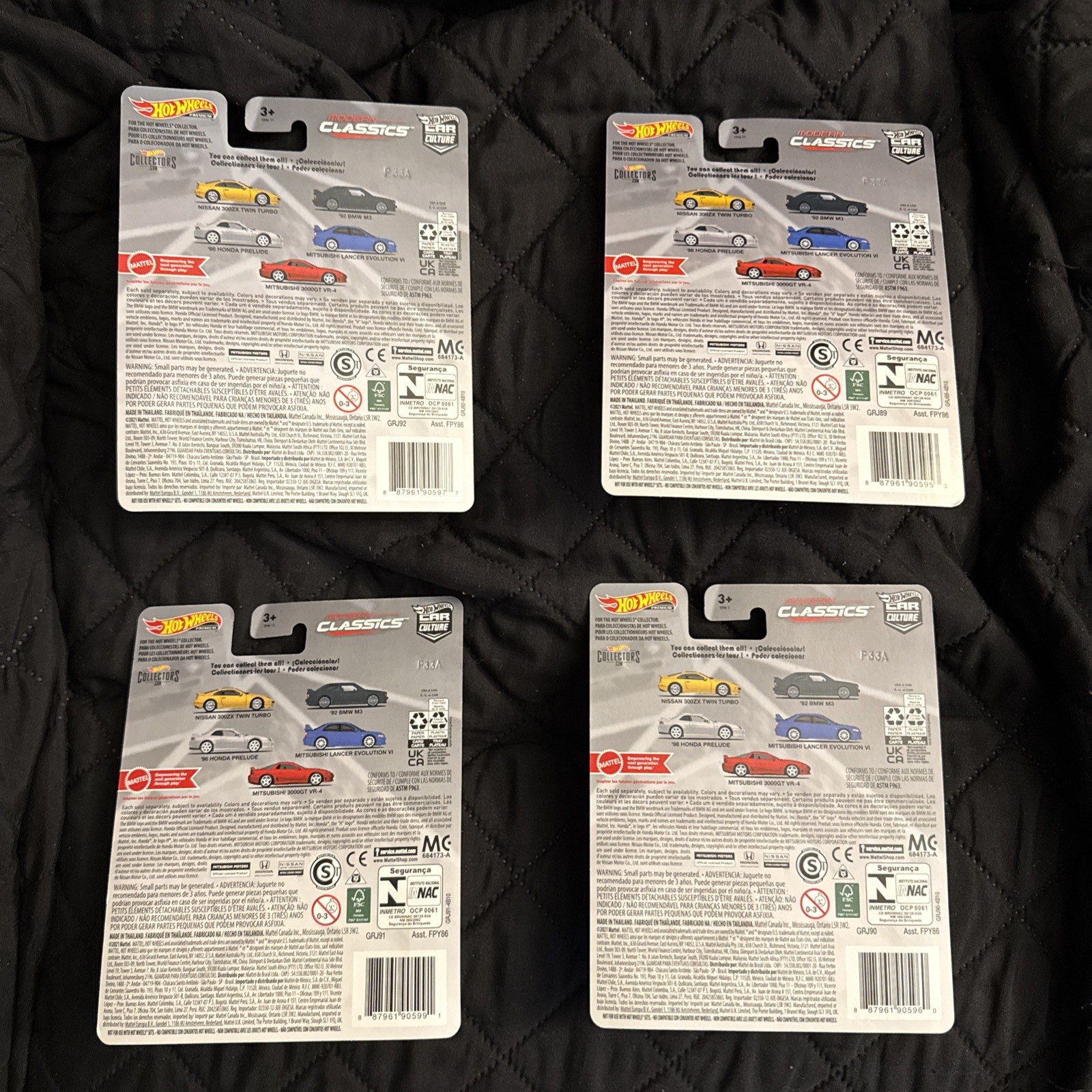 2021 Hot Wheels Premium -Modern Classics Set of 4 MISSING #1 READ DESCRIPTION!