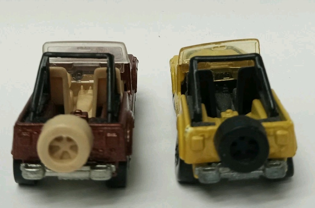 Hot Wheels Black Wall Jeep CJ7 4×4 Military Green And Copper Golden Eagle 1981