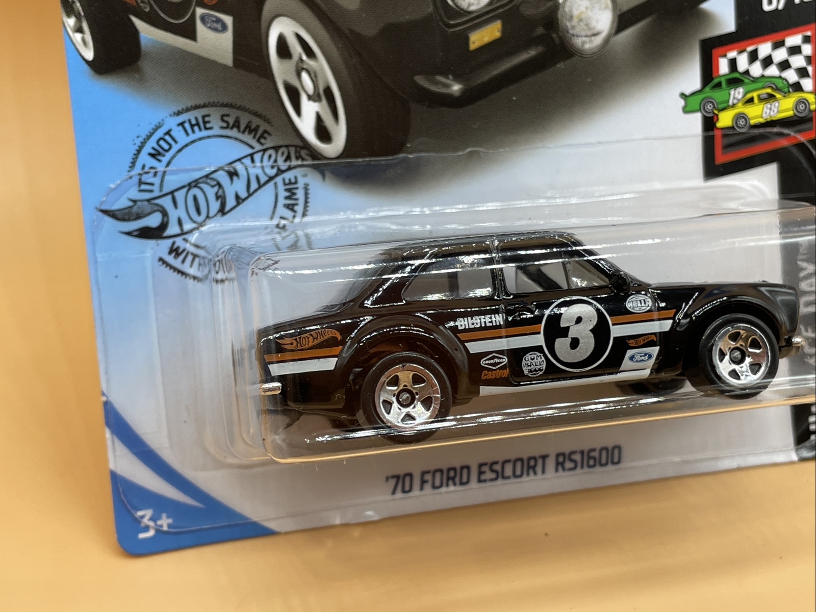 Hot Wheels Ford Escort RS1600 Gumball 3000 HW Rally Long Card Sealed
