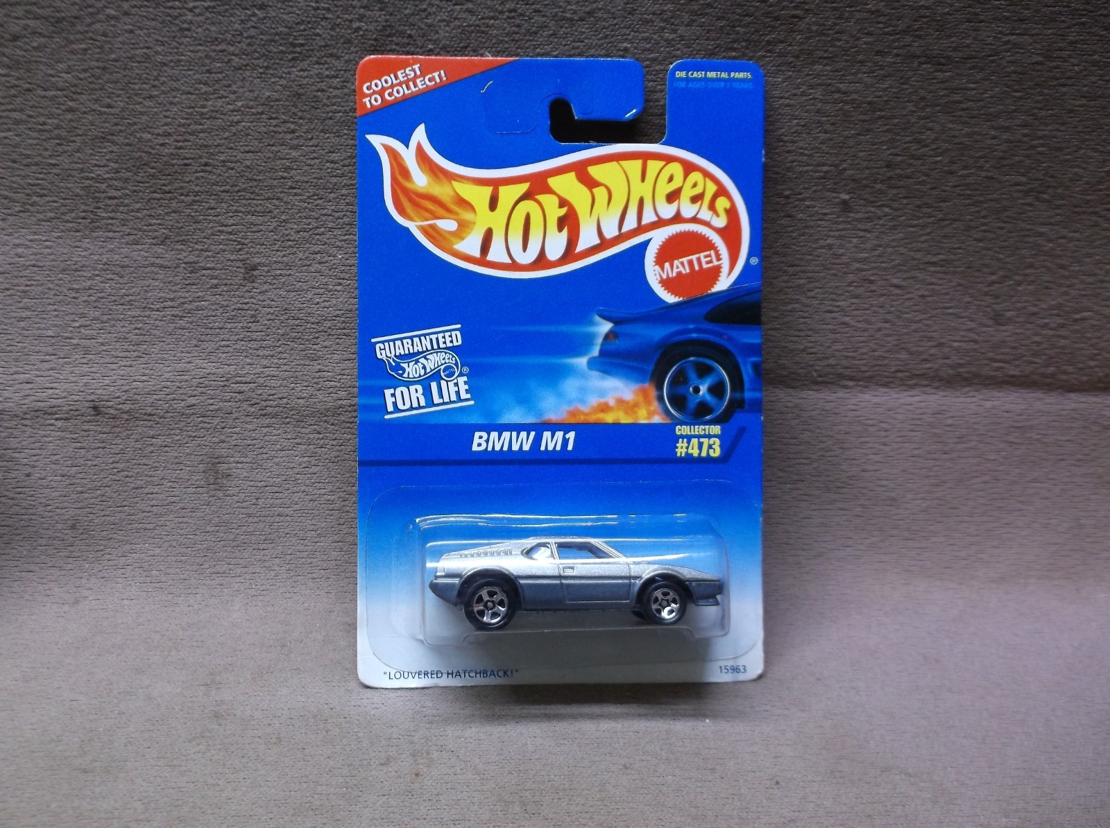 HOT WHEELS 1996 #473 SILVER BMW M1 GERMAN LUXURY SUPERCAR HYPERCAR SPORTS CAR