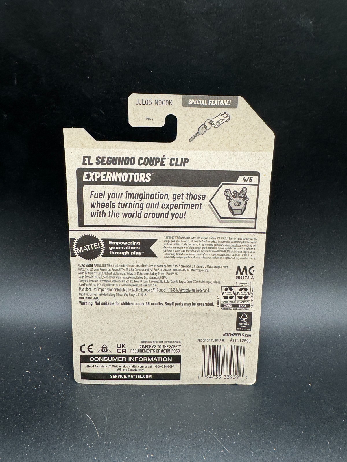El Segundo Coupe Clip #93 4/5 Experimotors 2026 Hot Wheels S5