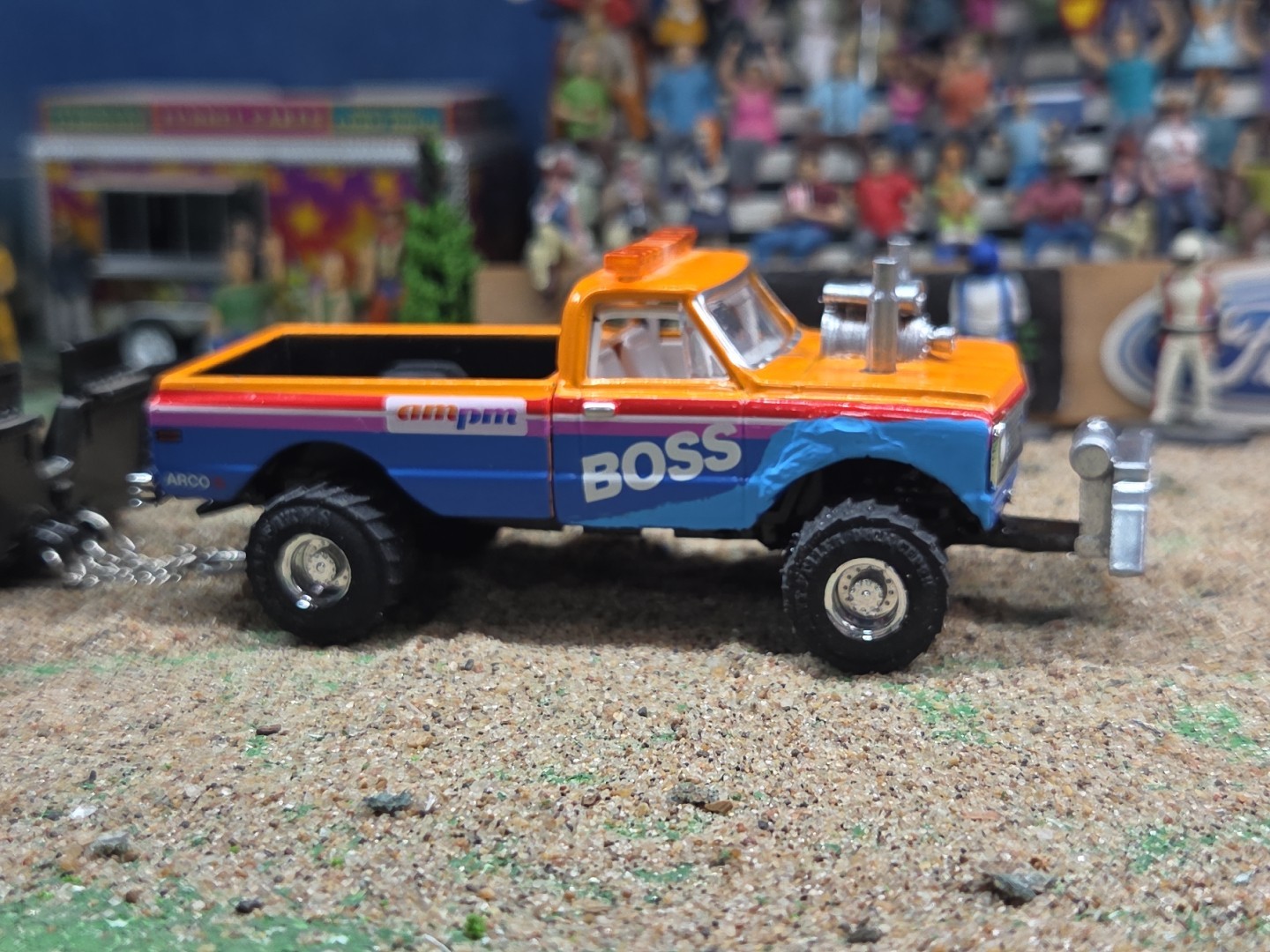 CUSTOM BUILT 1:64 4×4 GreenLight 1972 PULLING TRUCK puller Chevy CHEVEROLET Ertl