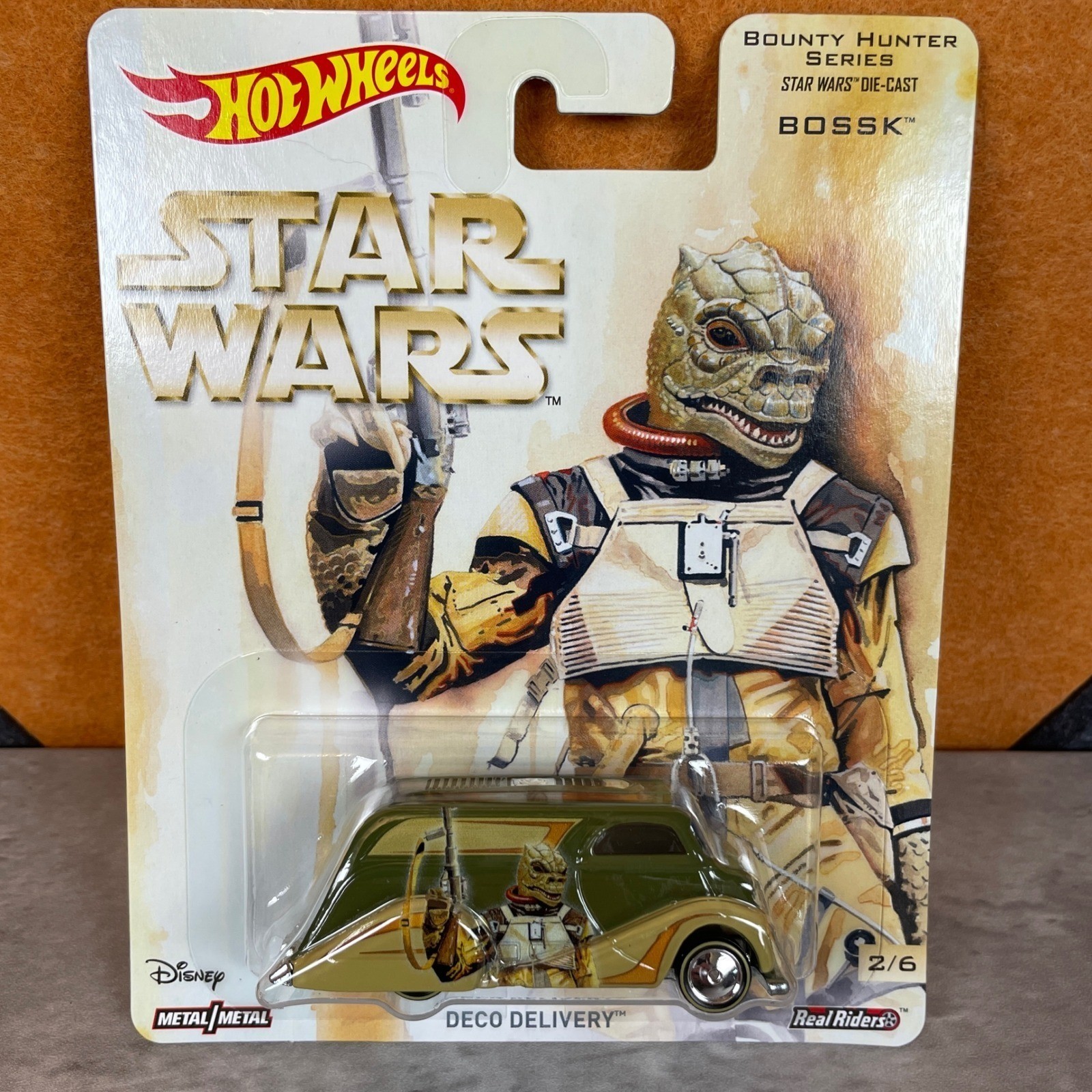 Hot Wheels Star Wars Bounty Hunter Series Complete Set of 6 Real Riders Diecast