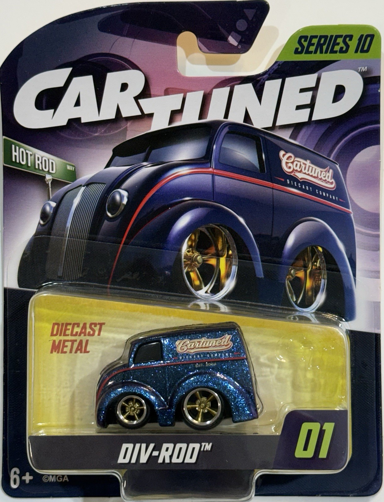 Car Tuned Entertainment DIV-ROD Series 10 Hot Rod 01 Diecast Metal BLUE