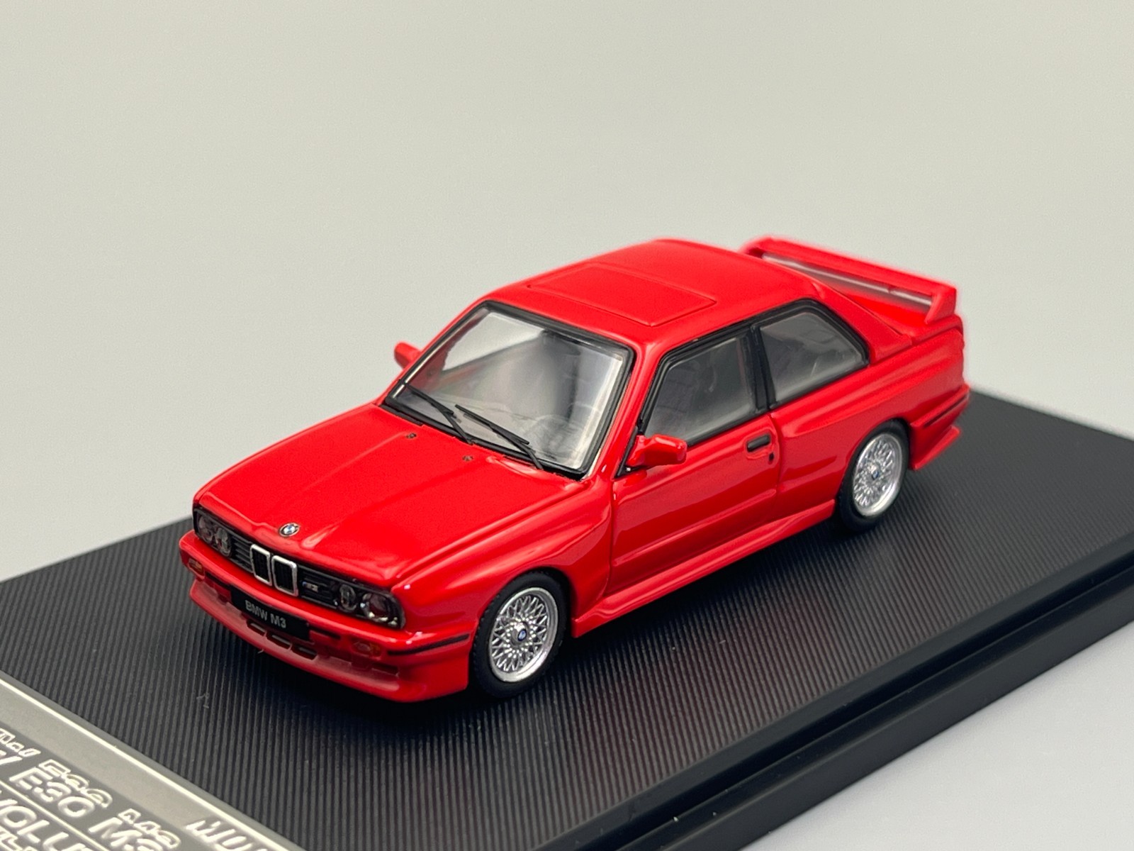 BMW E30 M3 Sport Evolution Red 1/64 scale Mortal Model with case