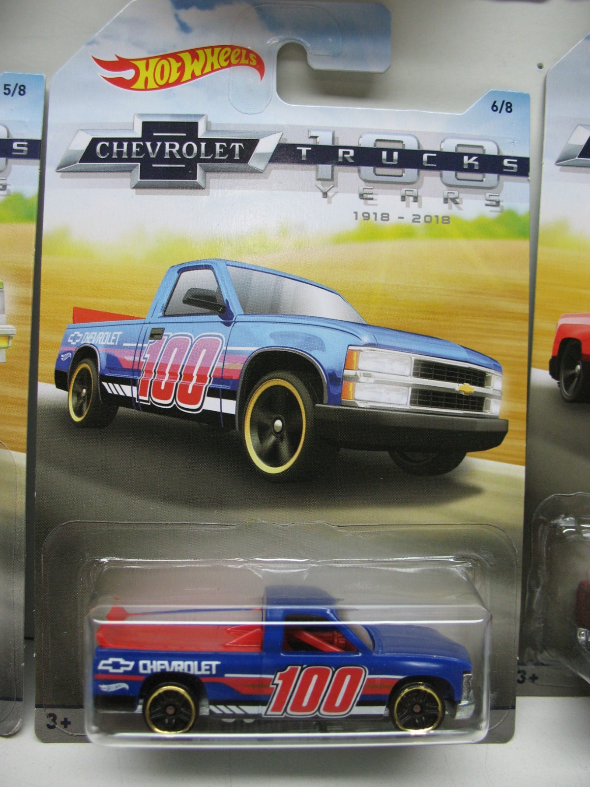 2018 Hot Wheels Chevrolet Trucks 100 Years Complete Set of 8 Original Packaging