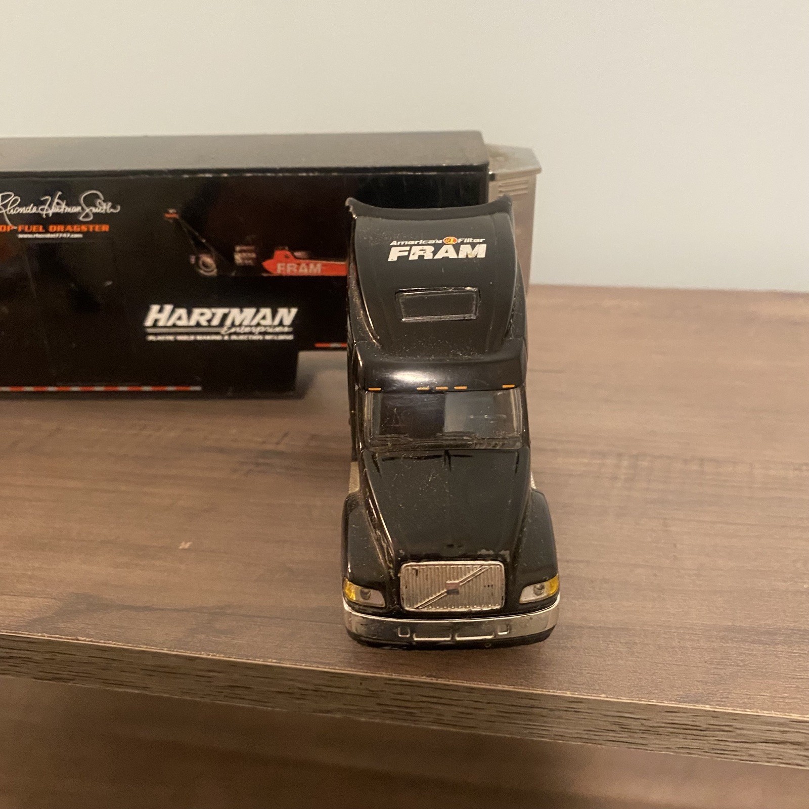 TFD Rhonda Hartman Smith FRAM Semi Freightliner Tractor Trailer Diecast Orange
