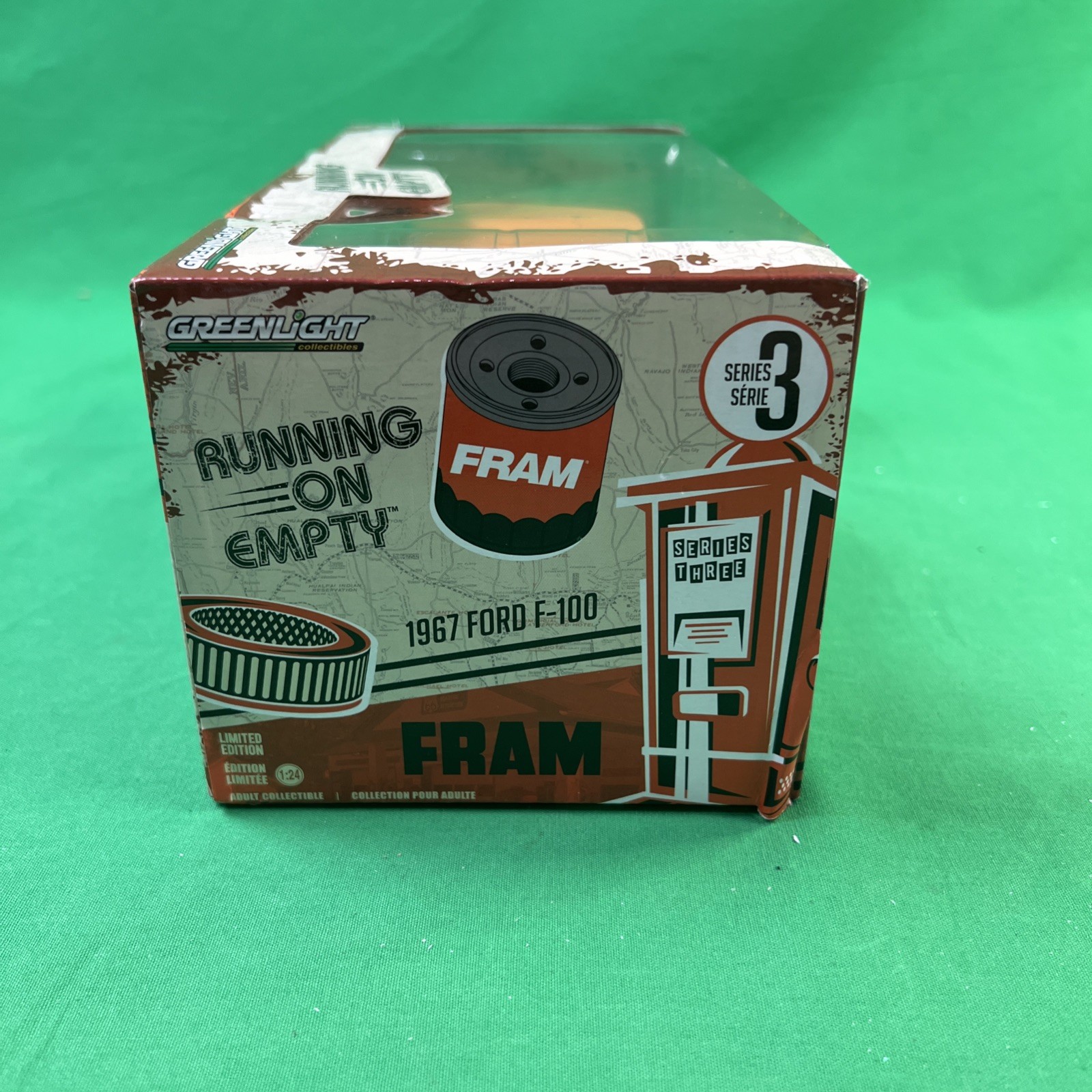 Greenlight Running On Empty, FRAM 1967 Ford F-100 1/24 Scale DieCast Series 3