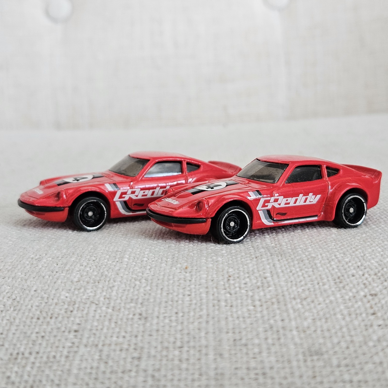 (2) Hot Wheels Nissan Fairlady Z Red Loose HW Greedy Malaysia