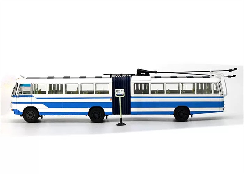 Auto-glimpse Shanghai Bus SK561G Articulated Trolley Bus 1:64 Model Metal Gift