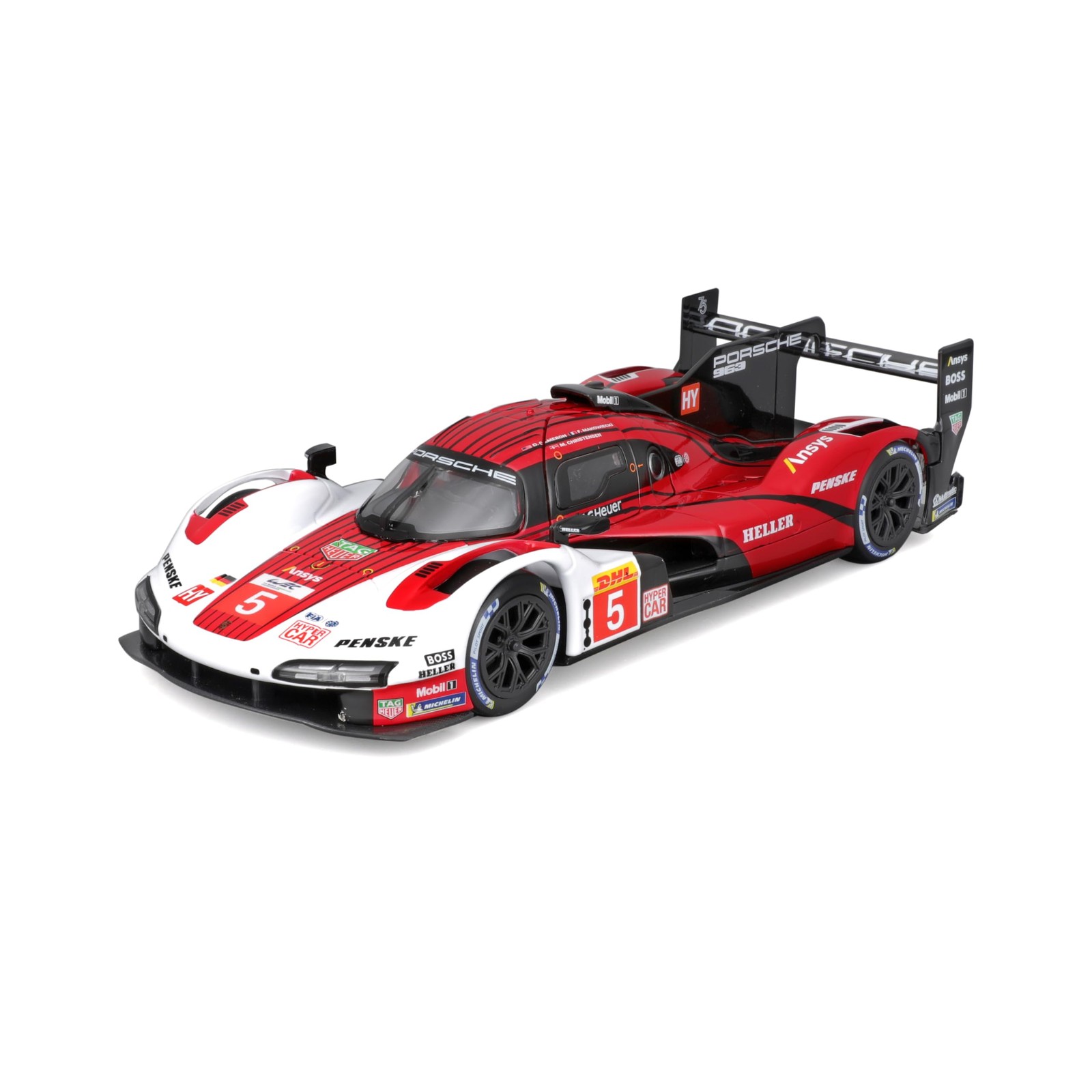 Bburago PORSCHE PENSKE 963 GTP – 1:24 Scale – Incredibly Detailed Die-Cast Repli