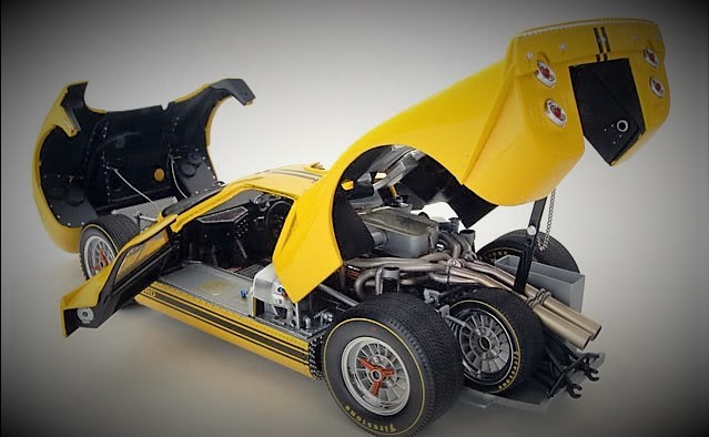 Exoto Ford GT40 Race Car1 18Racing Racer Custom Built Metal Body Model