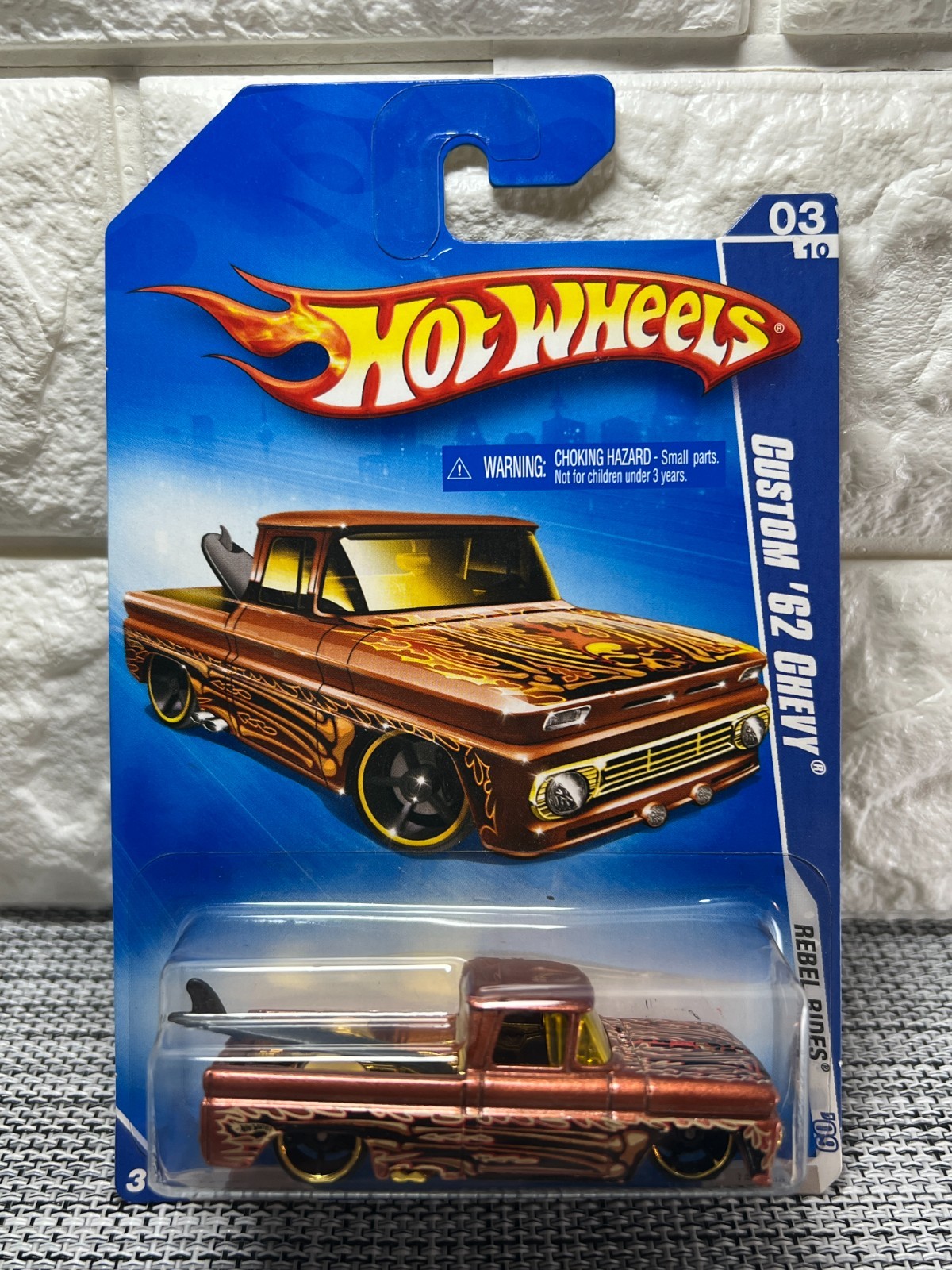 Hot Wheels Rebel Rides ’09 03/10 Custom ’62 Chevy 136/190 Copper