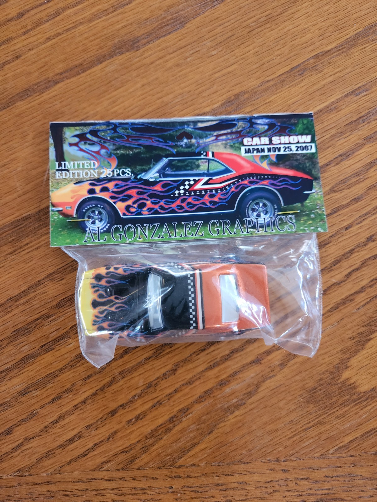 RARE ONLY 25 Hot Wheels Al Gonzalez PIBES Art 67 Camaro Osaka 2007 Car Show