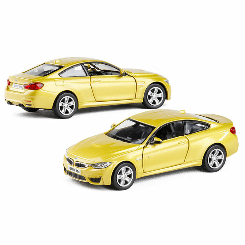 1/36 Scale M4 Model Car Metal Diecast Toy Cars Boys Toys for Kids Gifts Gold