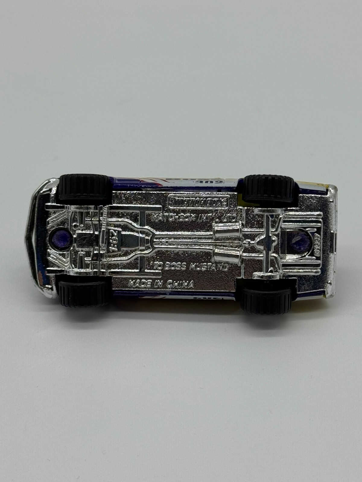 MATCHBOX MB322 1970 FORD BOSS MUSTANG 302 PURPLE AVAILABLE ONLY IN CHINA 2005