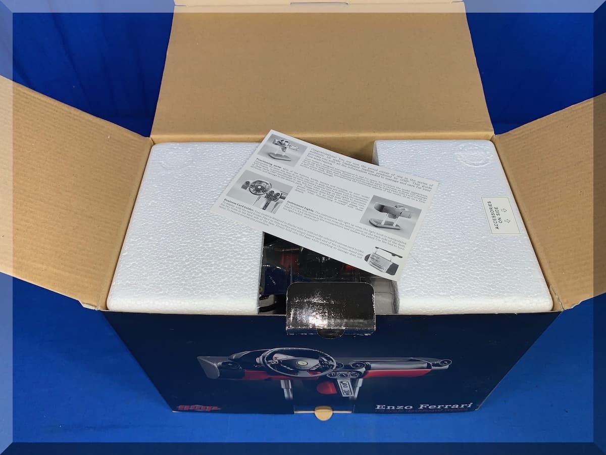 GMP FERRARI ENZO 1/6 SCALE DASHBOARD PLASTIC REPLICA WITH STAND – FREE SHIPPING