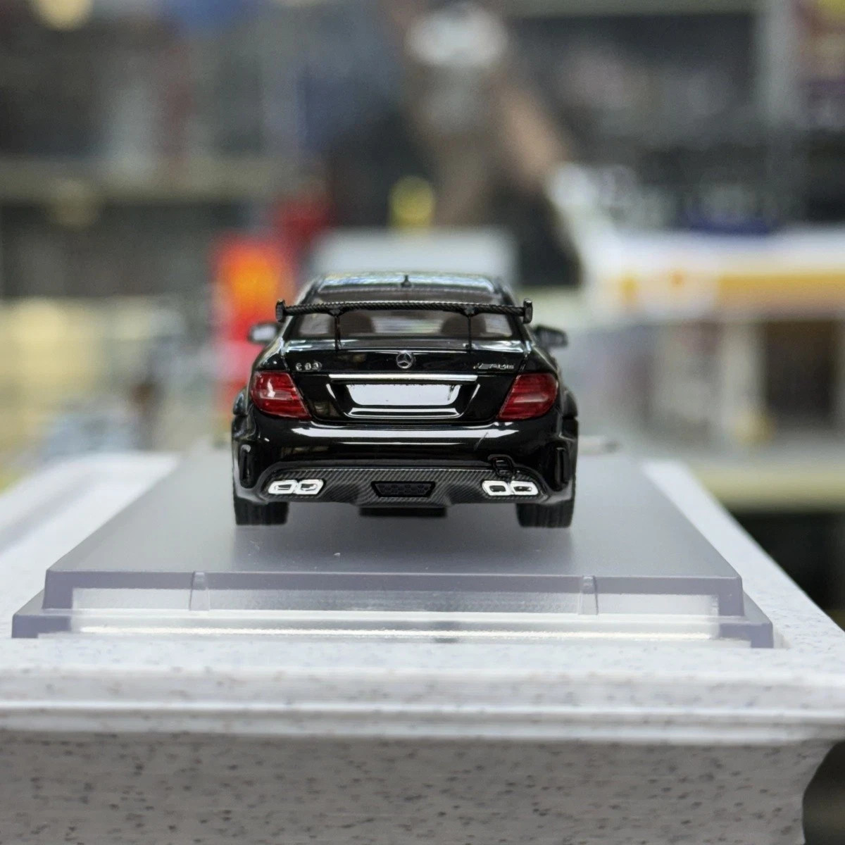 MERCEDES BENZ C63 COUPE BLACK SERIES W204 BLACK 1/64 CAR BY CLASSIC GARAGE CS
