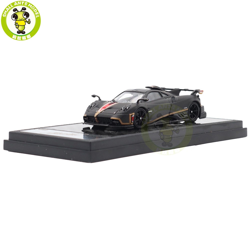 1/64 LCD Pagani Imola Matt Black Carbon Diecast Model Toy Car Gifts For Friends