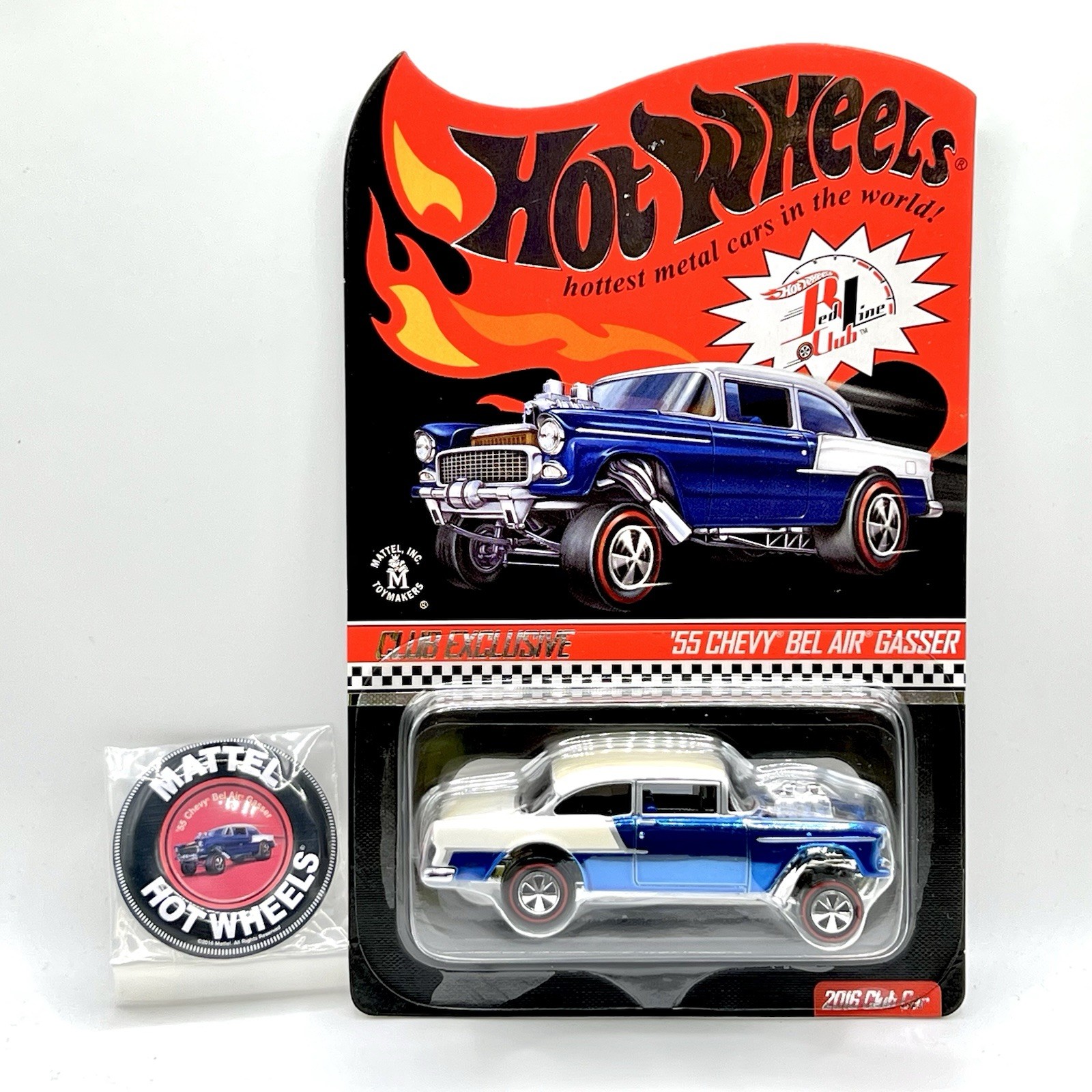 Hot Wheels 2016 Collectors Red Line Club Exclusive ’55 Chevy Bel Air Gasser New