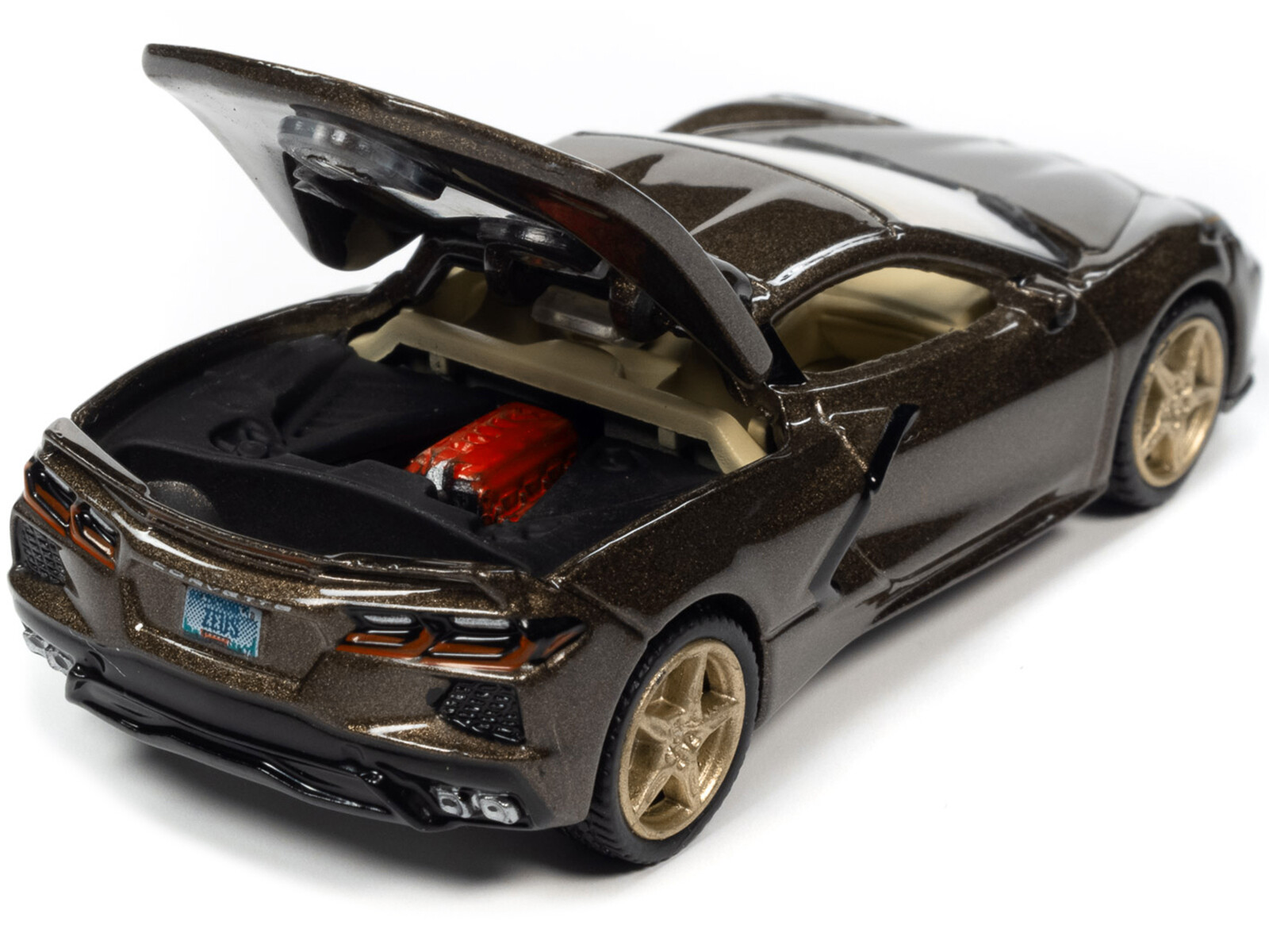 2020 CHEVROLET CORVETTE ZEUS BRONZE 1/64 DIECAST BY AUTO WORLD 64362-AWSP103 A