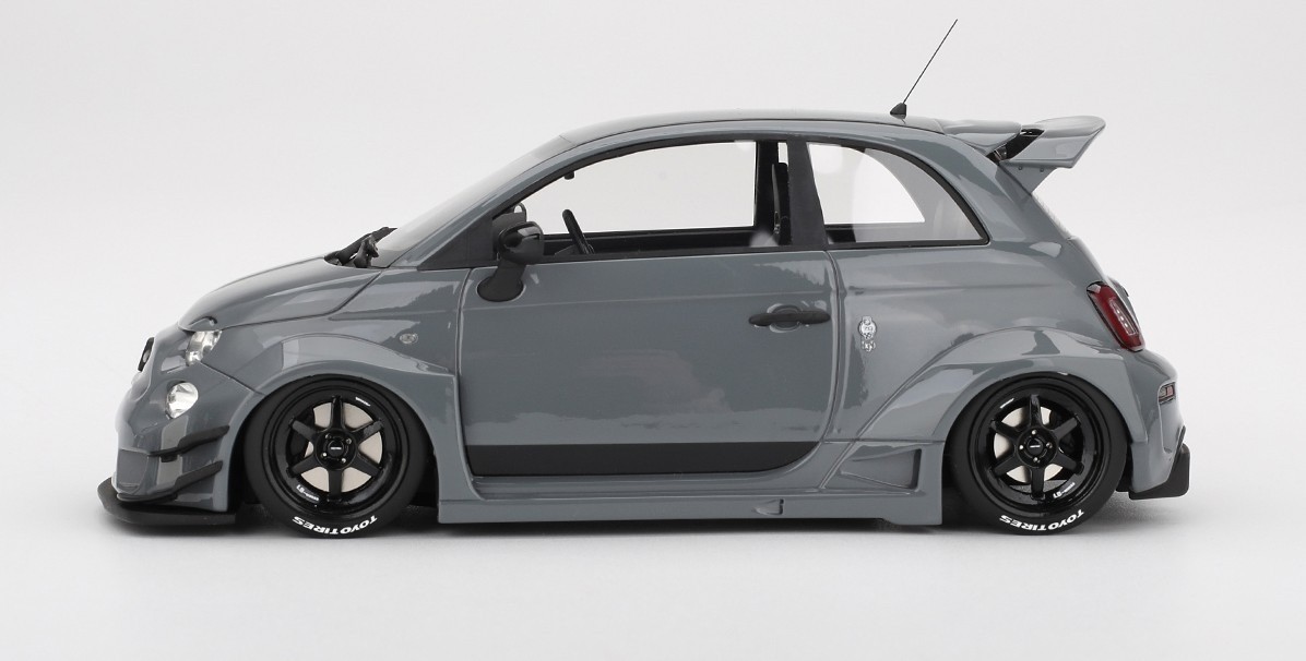 Abarth LB-WORKS x Abas Works 595 Grey in 1:18 scale by Topspeed