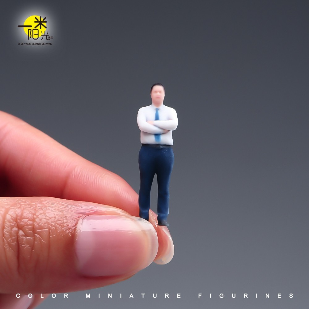 Miniature Figure Scene Props 1/64 Necktie Shirt Man Model Diorama Resin Sculpt