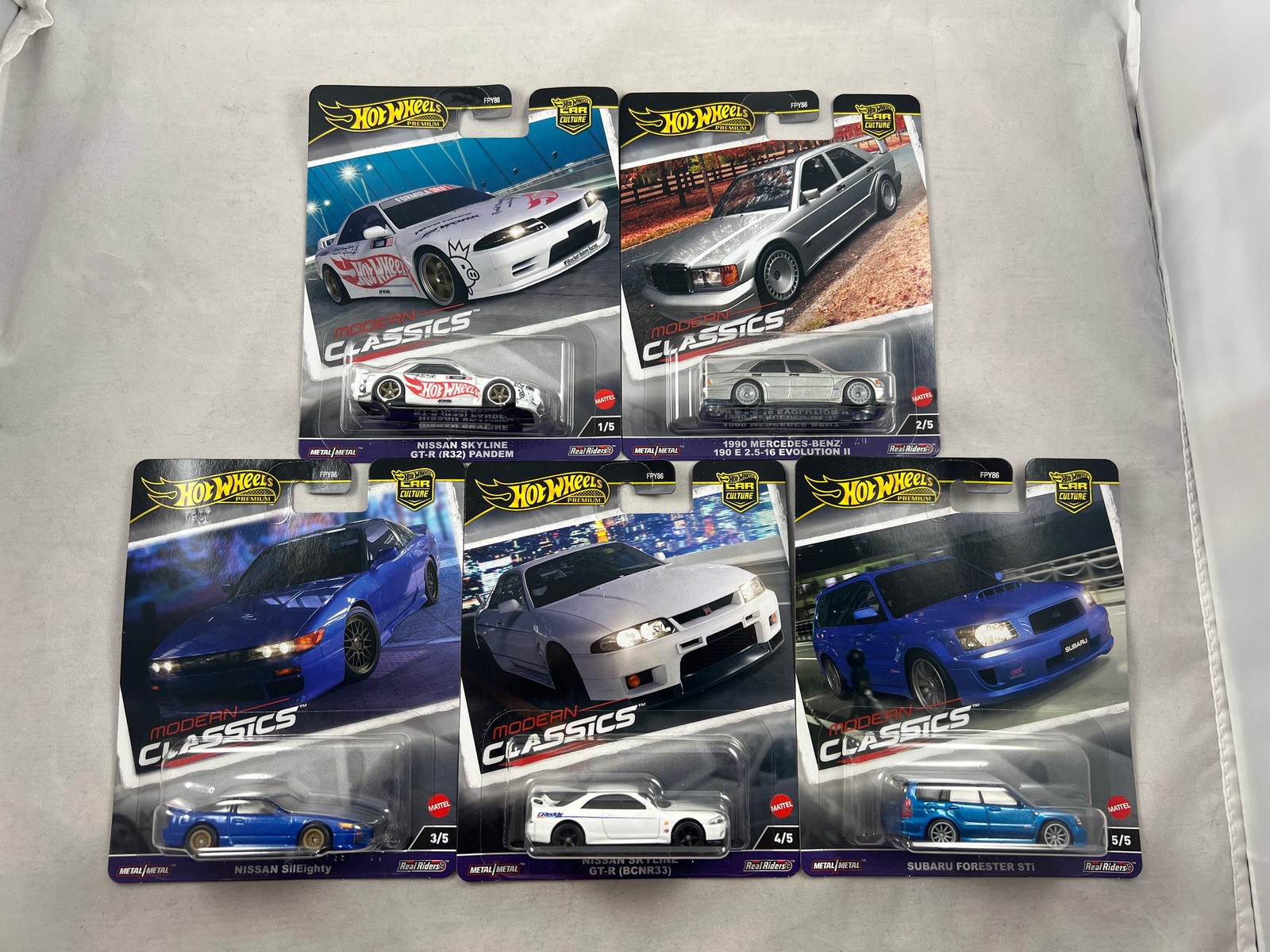 Hot Wheels Premium Modern Classics set of 5