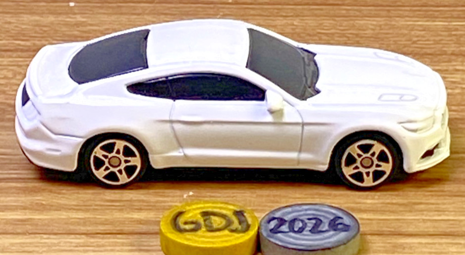 Maisto Collection of 3 Blue and Yellow Rosewoods, Ford Mustang GT -GDJ-P-1033