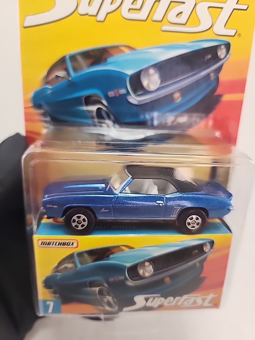 Matchbox Superfast #7 Blue 1969 CHEVY CAMARO Z/28 Limited Edition