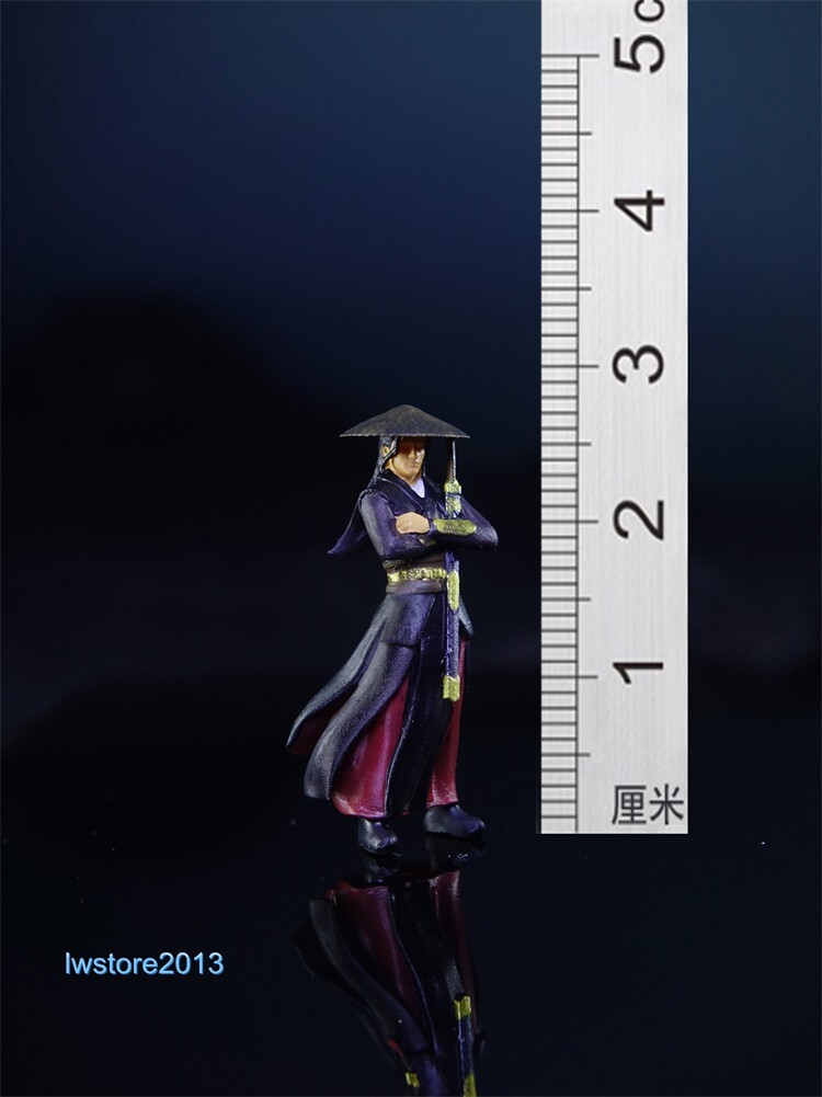 1/64 Black Swordsman Scene Props Miniatures Figures Model For Cars Vehicles Toys