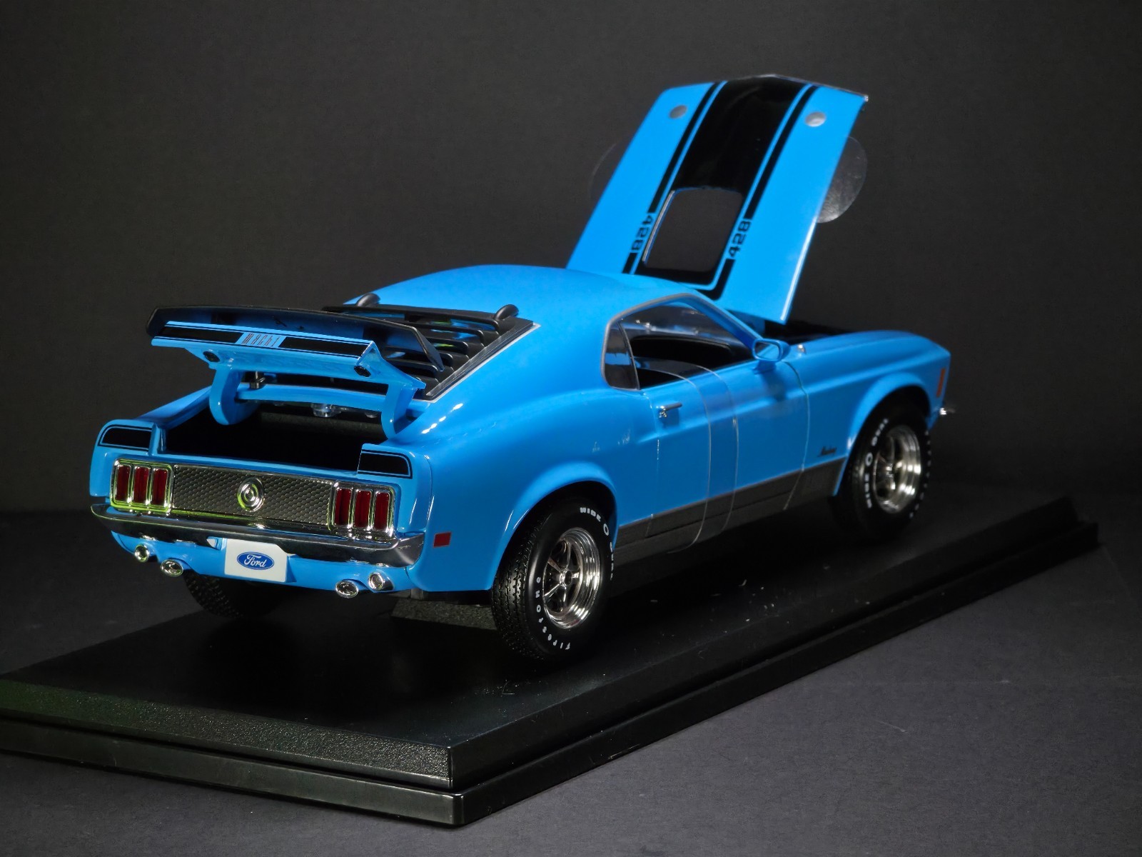 1970 Ford Mustang Mach 1 Blue 1:18 Maisto Exclusive Style Special Edition