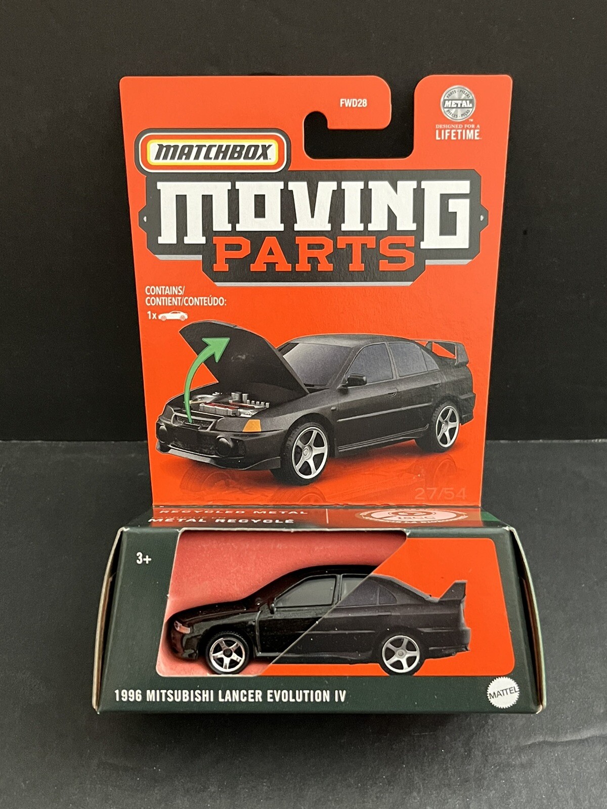 Matchbox Moving Parts Mitsubishi Lancer Evolution Lot Of 2pcs