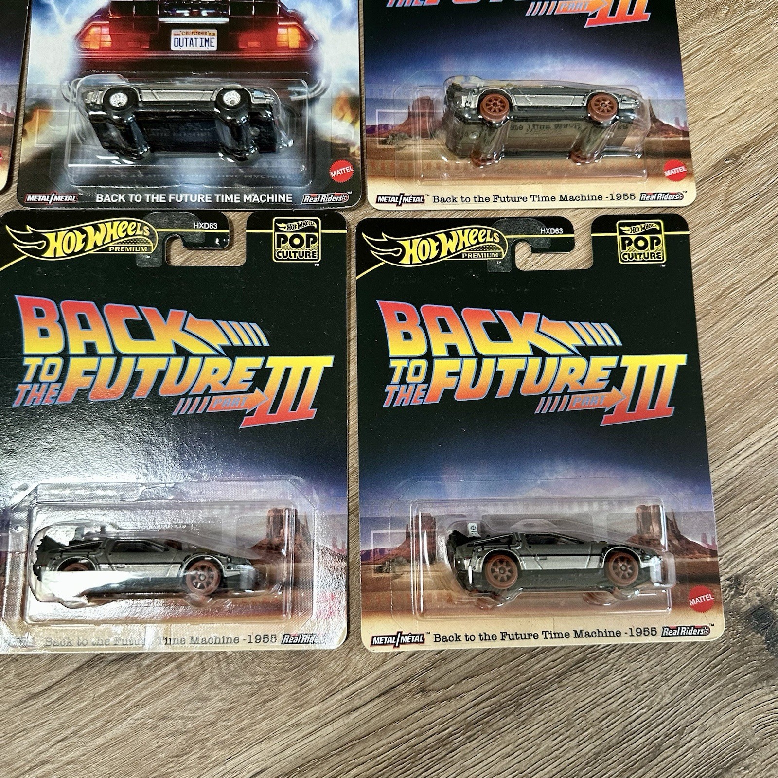 10 Hot Wheels Pop Culture Back to the Future Time Machine Diecast Jurassic Park