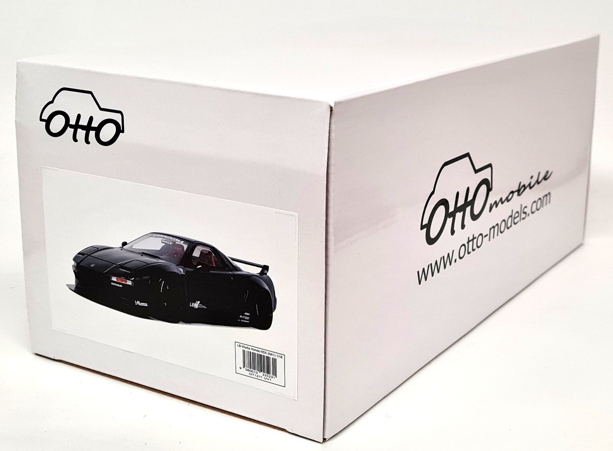 Otto 1/18 Honda NSX NA1 Liberty Works Black 2020 Resin Scale Model Car
