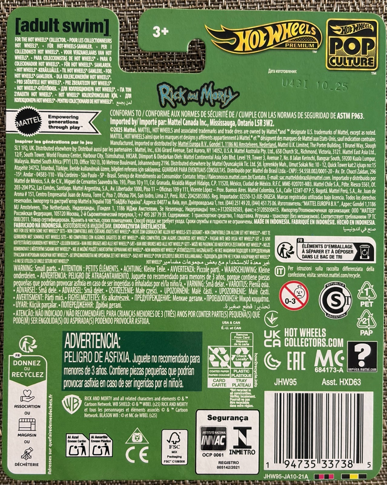 2026 Hot Wheels Premium Pop Culture , Rick’s Ship , Rick & Morty – Adult Swim