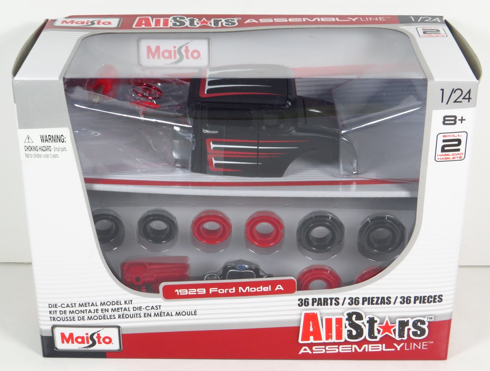 Maisto All Stars Assembly Line Rat Rod 1929 Ford Model A 29 Hot Rod Black 1:24