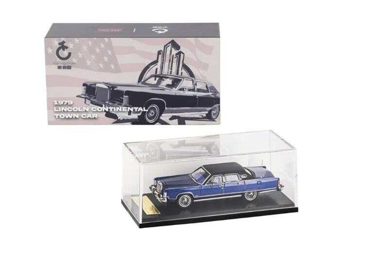 Turning Crush x SunStar 1:64 1979 Lincoln Continental Town Car Diecast Model Car