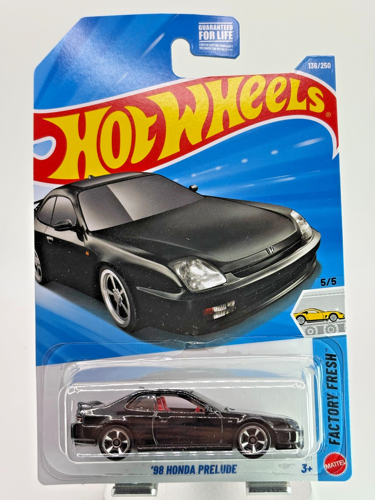 2026 Hot wheels ’98 Honda Prelude 136/250 Factory Fresh Black