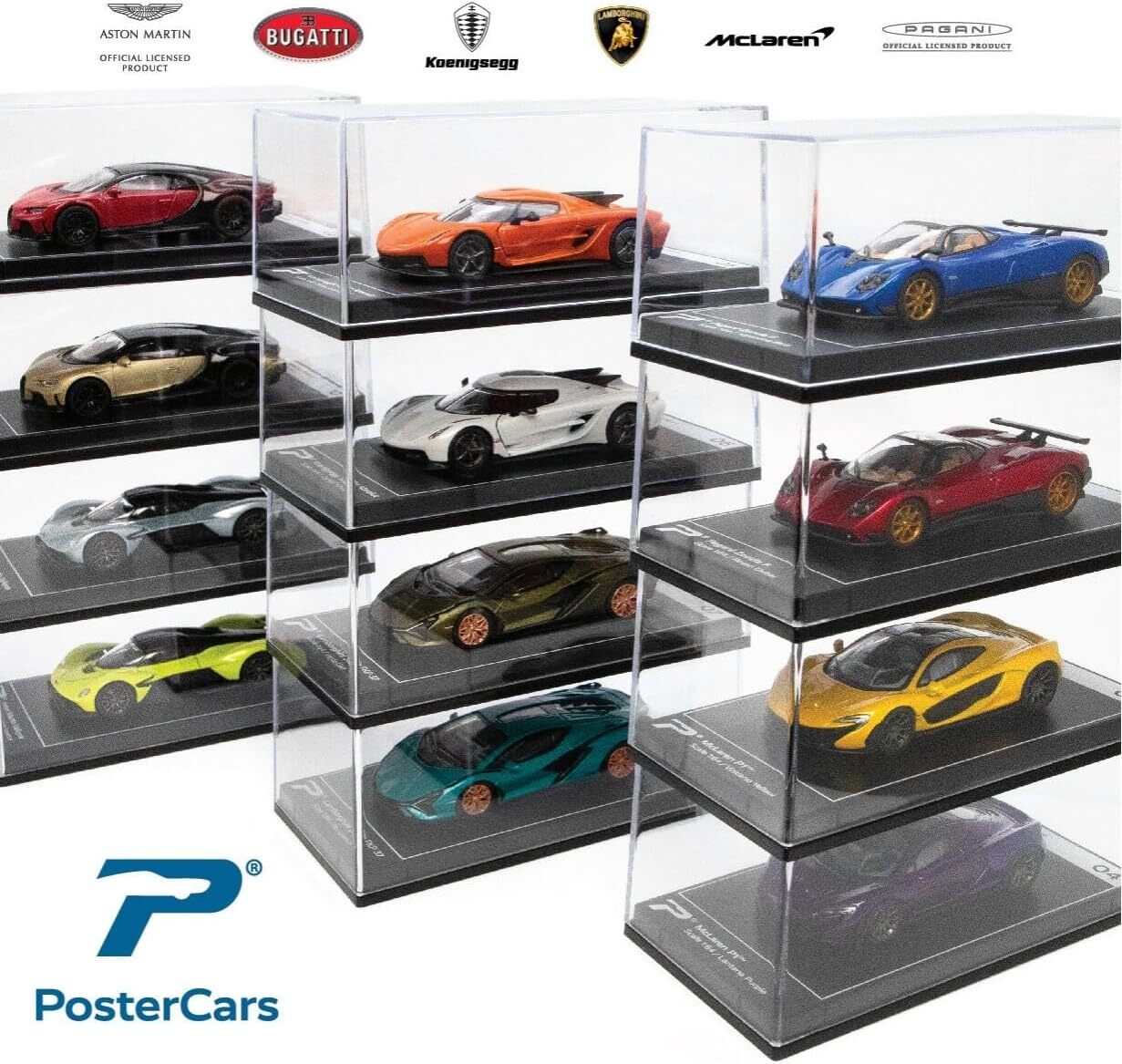 PosterCars 1:64 Scale Hypercar League Collection Diecast No 1-18 *Choose Number*