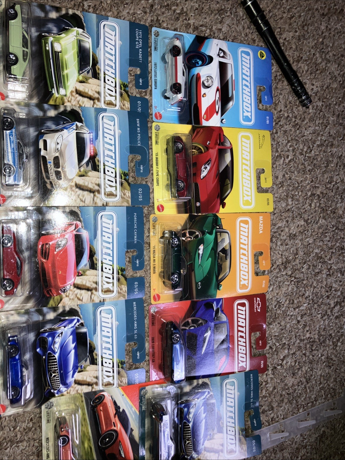 Matchbox Sport Cars Set European Set Of 8 Cars Lotus Jaguar Mazda Chevy 2025