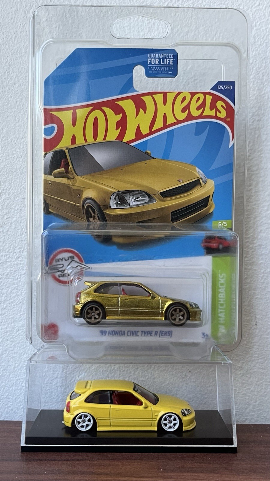 MINT Hot Wheels EK9 Honda Civic Type R Super Treasure Hunt Golden Nugget + Extra