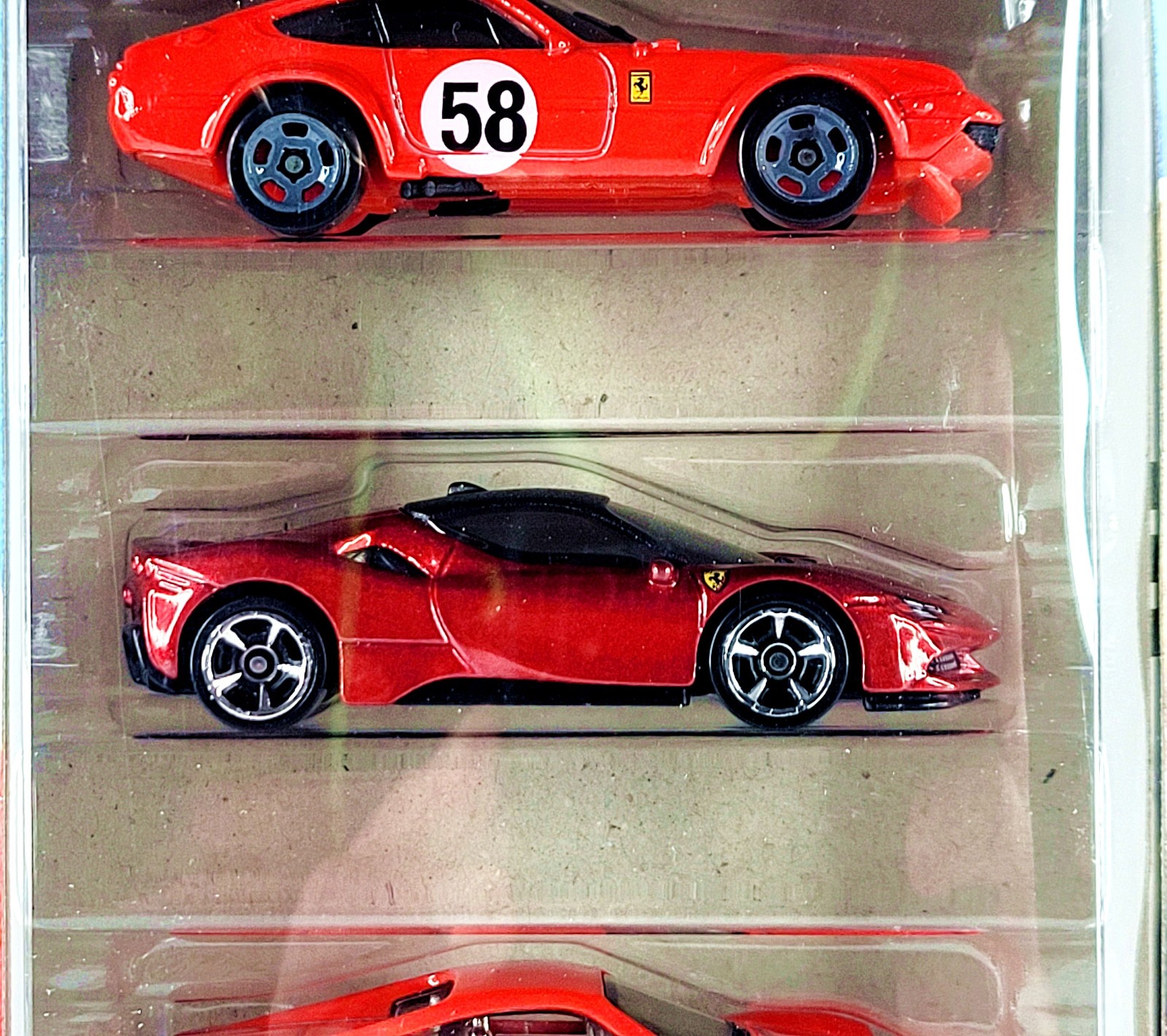 Hot Wheels 🟥🟥 FERRARI 🟥🟥 5 Pack w F40, 12Cilindri, 365 GTB4, SF90 & Dino
