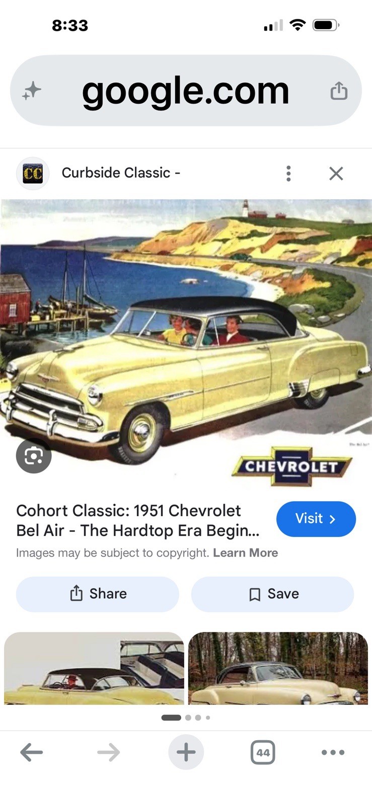“U.S.A.Models”byMotor City USA(1/43)1951 Chevrolet BelAir 2-Door Hardtop(USA-4)