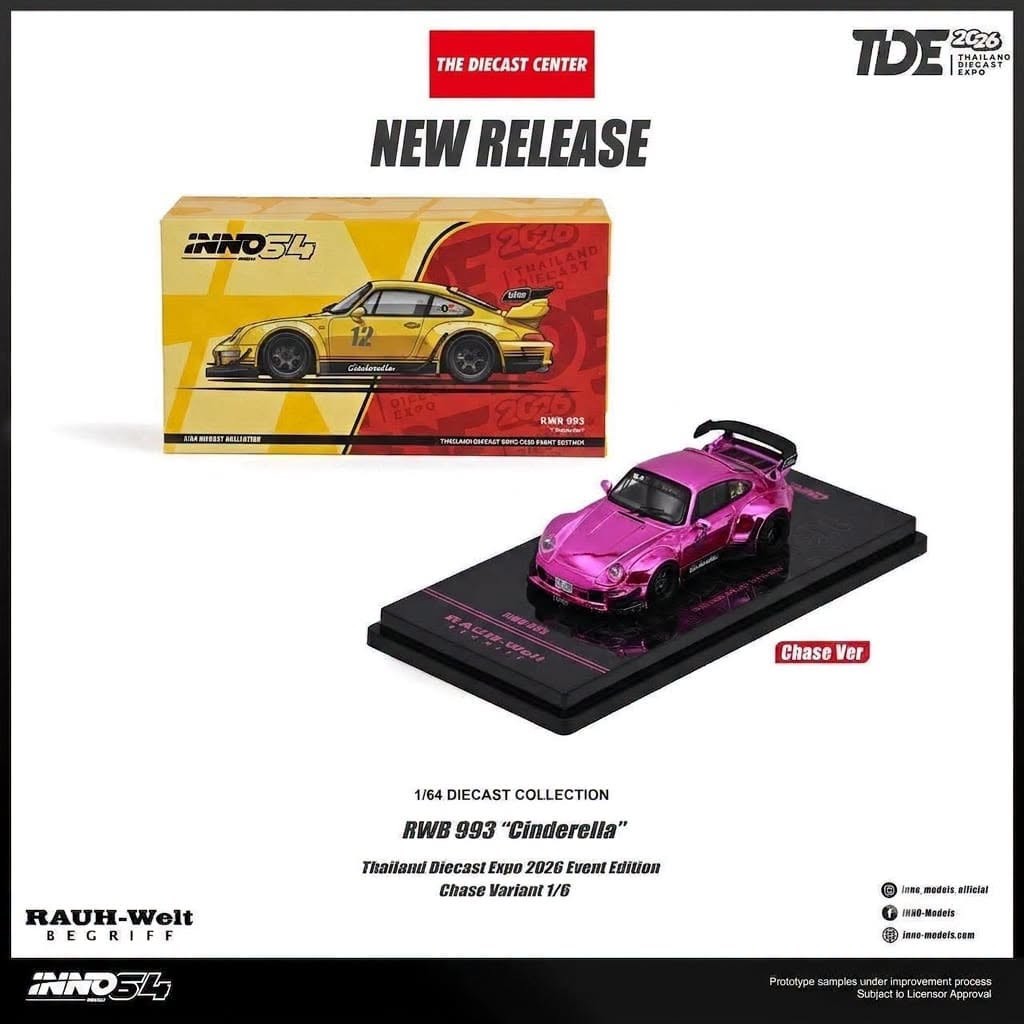 CHASE INNO64 Porsche RWB 993 “Cinderella” TDE 2026 + Exclusive Coval Case